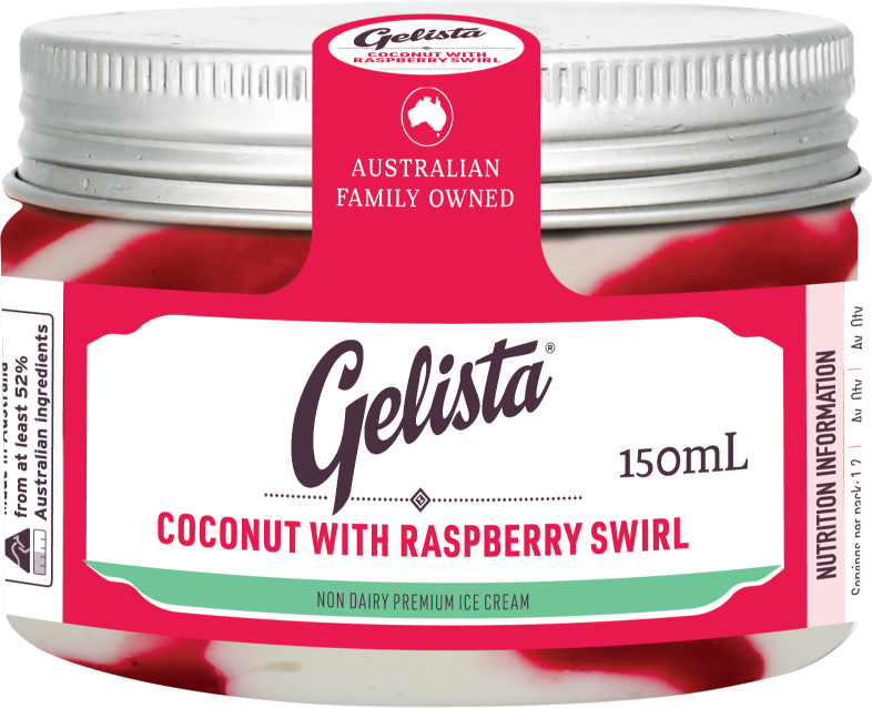 Gelista Gelati Coconut with Raspberry Swirl