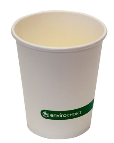 Envirochoice Cups Single Wall Biodegradable & Compostable White