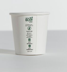 Cups, Coffee 4oz Single Wall WHITE (50) Truly Eco