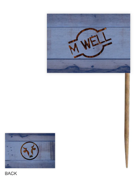 One Tree Steak Marker Medium Well Flag