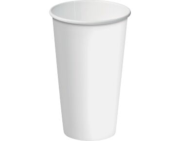 Cups** Coffee 16oz Single Wall Slim Aqueous WHITE (500) Castaway