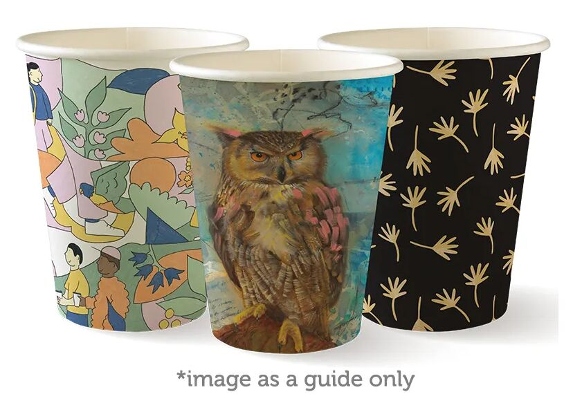 Cups** Coffee Single Wall Art Series 390ml BioCup (20X50) BioPak