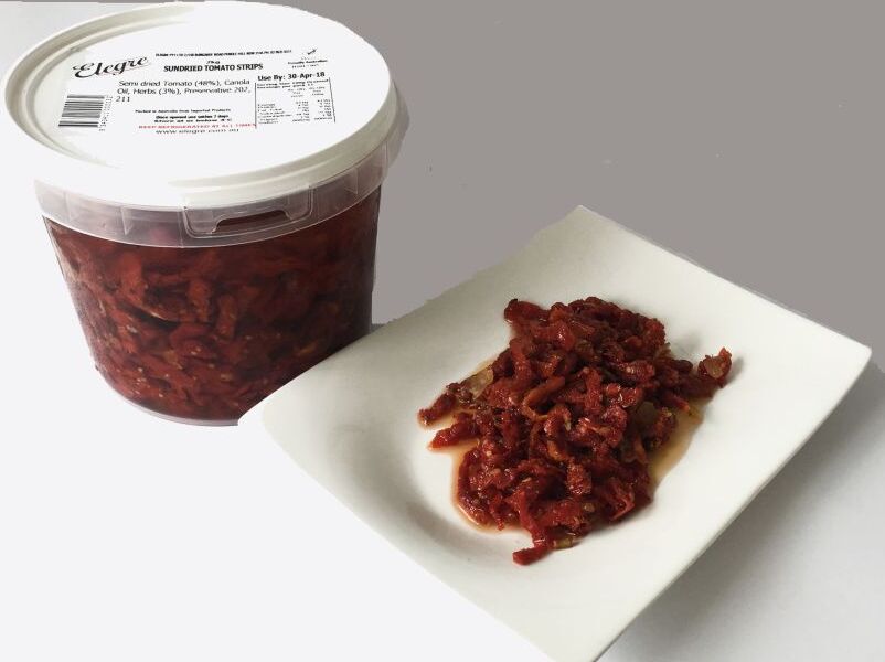 Tomatoes**Sundried Strips 2Kg Elegre (VG) (GF)