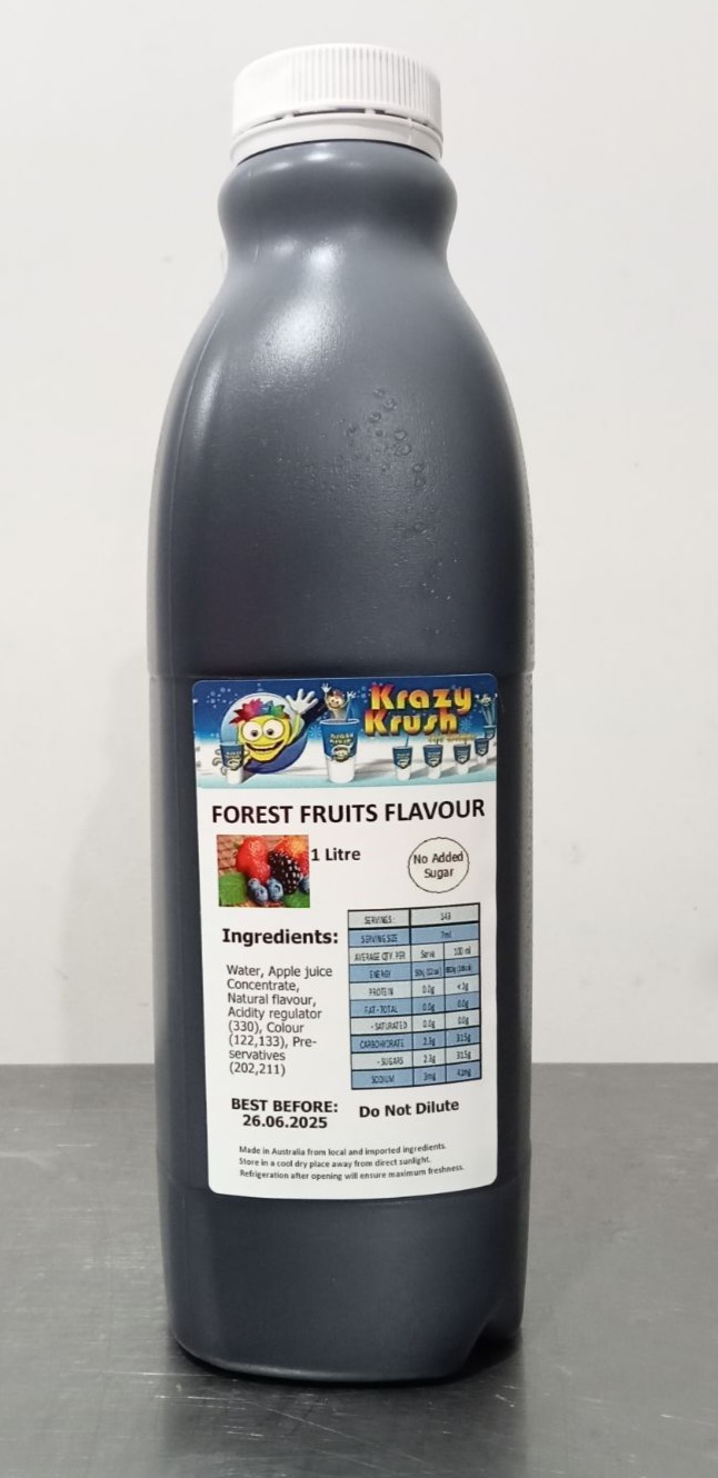 Granita, Forest Fruits Flavour 1L Krazy Krush