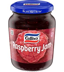 Jam, Raspberry 375gm Cottees