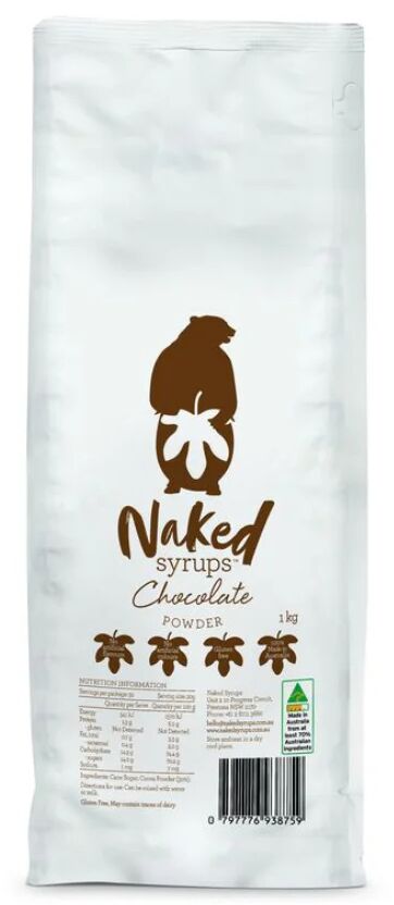 Chocolate, Powder 1Kg Naked Syrups (GF) (H) (VG)