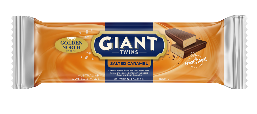 Giant Twins Ice Cream Bar Salted Caramel