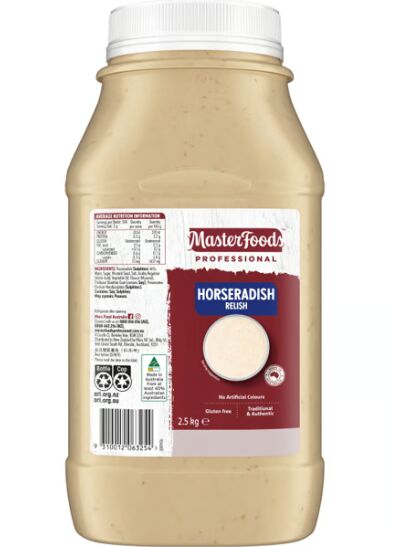 Horseradish 2.5Kg Masterfoods (GF) (H) (V)
