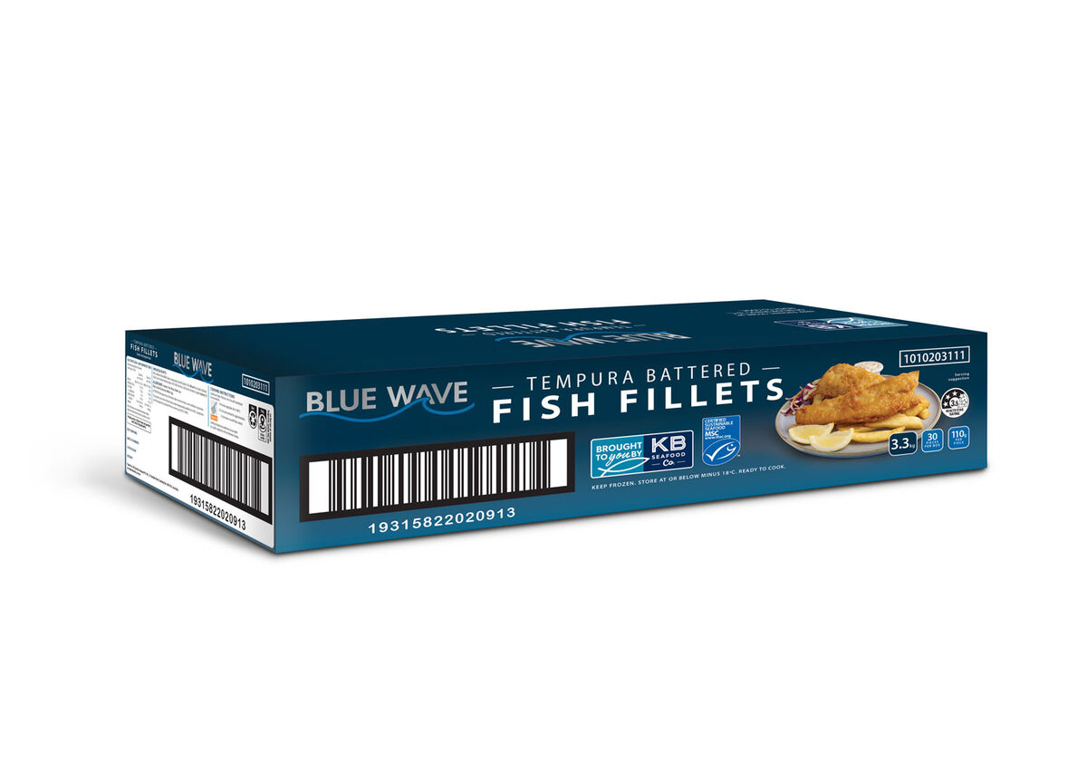 Battered**Fish, Tempura Fillet (MSC) 30x110gm Blue Wave (I)