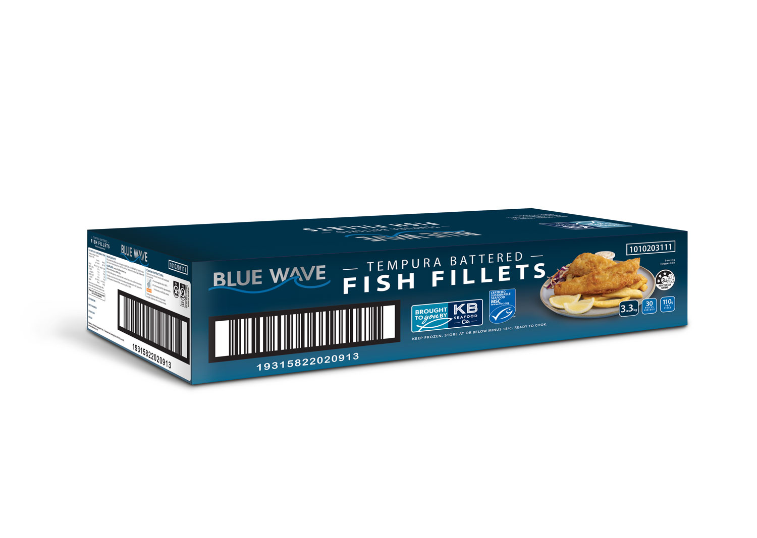 Blue Wave Fish Fillets Tempura Battered