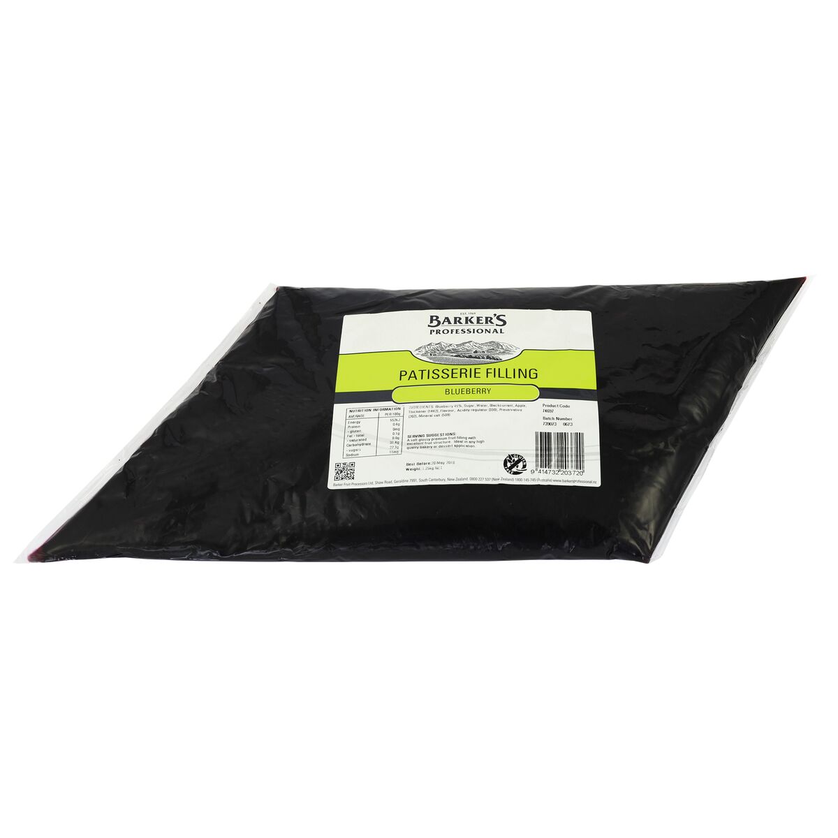 Filling, Blueberry Patisserie 1.25kg Barkers Professional