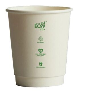 Cups, Coffee 8oz Double Wall WHITE (25) Truly Eco