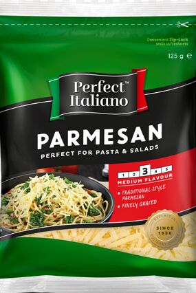 Cheese, Parmesan Grated 10x125g Perfect (H)