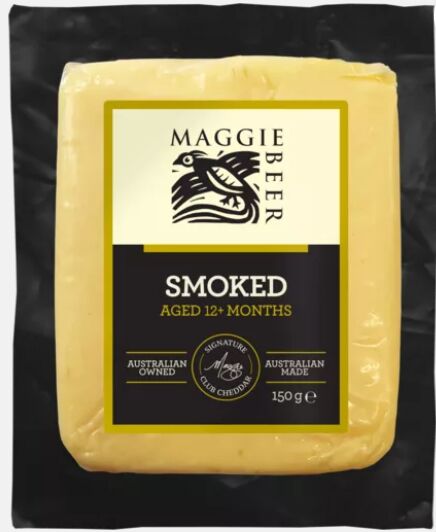 Cheese, Smoked Club Cheddar 6x150gm CTN Maggie Beer