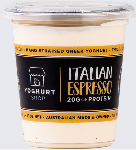 Yoghurt Shop Greek Yoghurt Italian Espresso