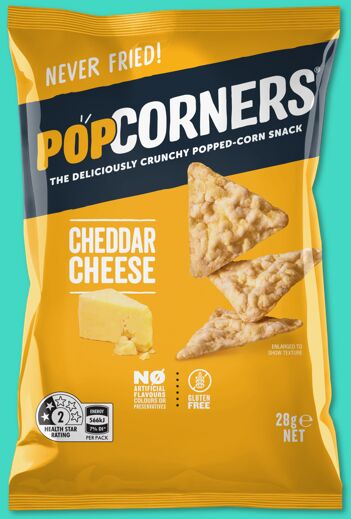 PopCorners**Cheddar Cheese 18x28g (GF)