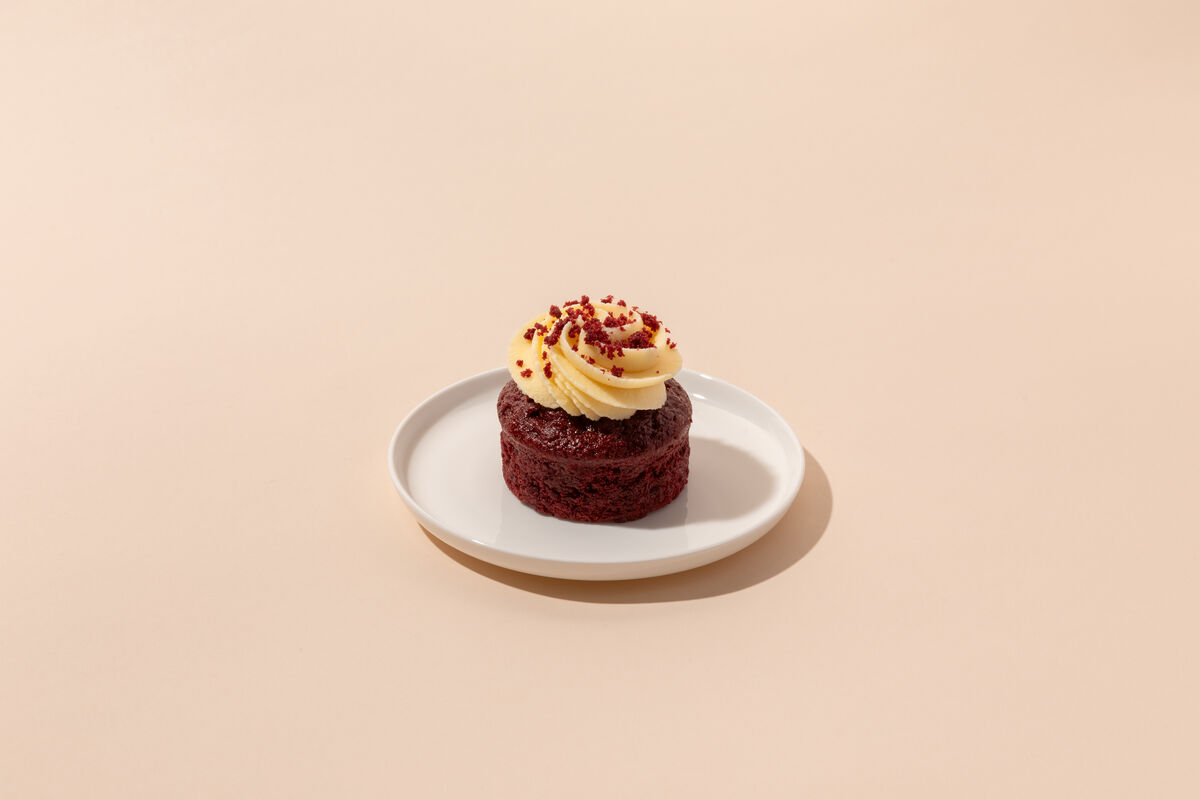 Cake, 1-838 Individual Red Velvet 100g(8) Priestleys (GF)