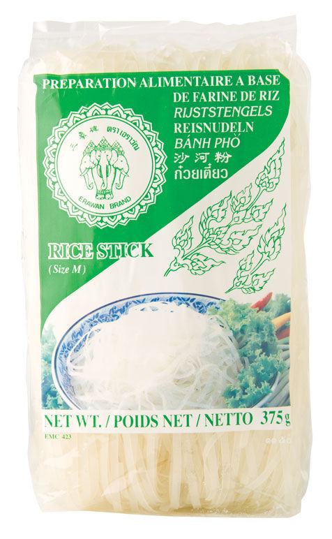 Noodles, Rice Stick Large 375gm ERAWAN (VG) (GF) (H)
