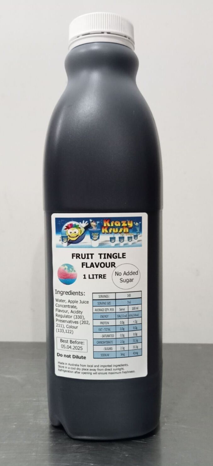 Granita, Fruit Tingle Flavour 1L Krazy Krush