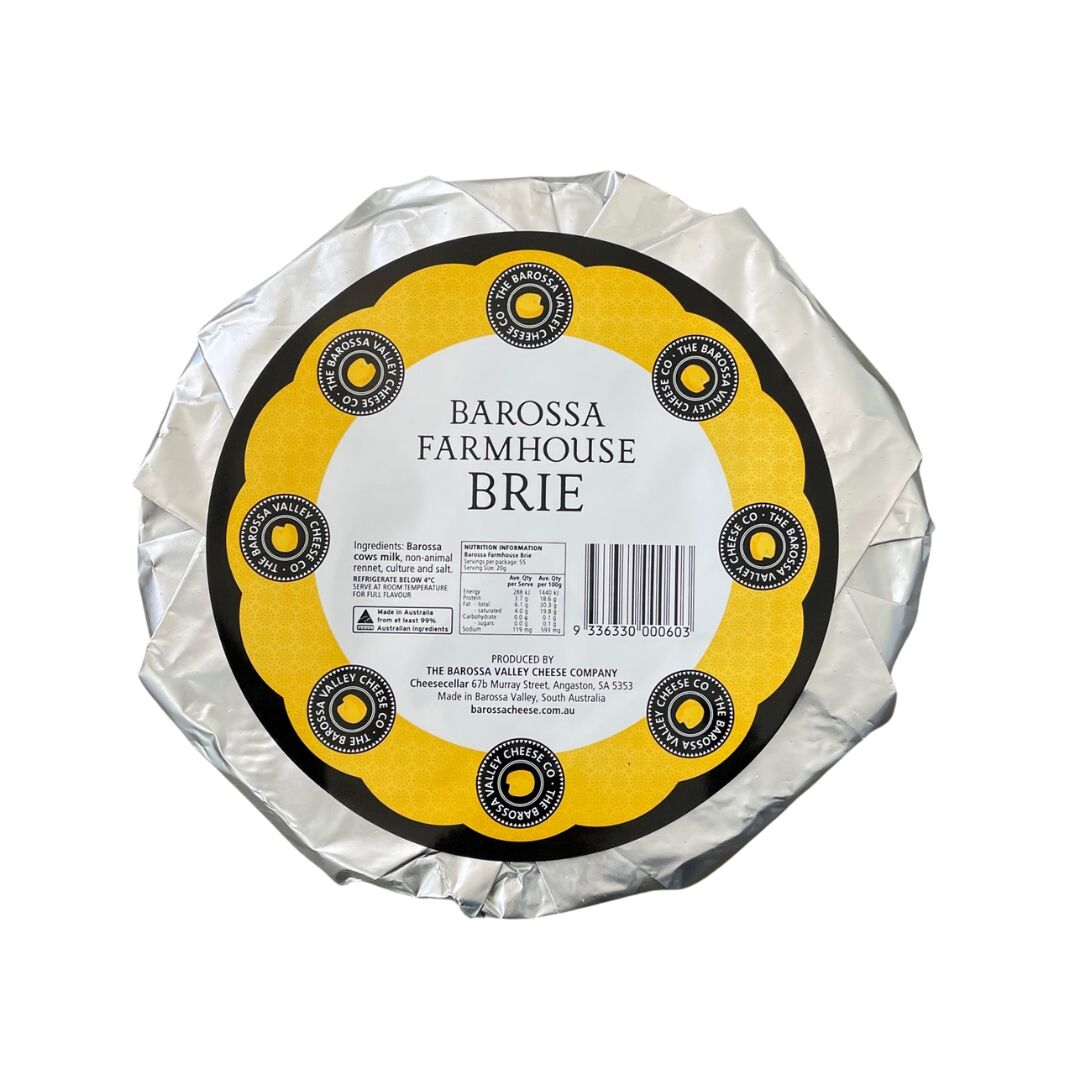 Cheese, Farmhouse Brie R/W (approx 1.1Kg) Barossa Valley Cheese Co (GF)