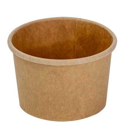 Envirochoice Round PLA Paperboard Container Kraft