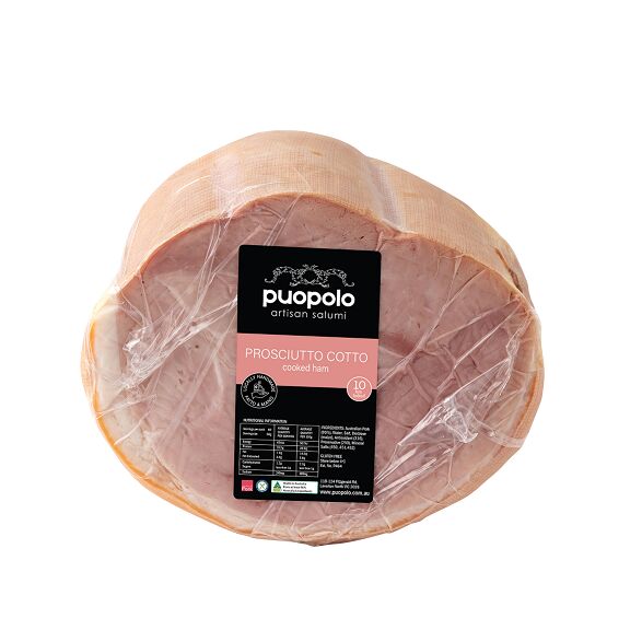 Ham**Prosciutto Cotto Half RW (Approx 3Kg) Artisan Salumi Puopolo (GF)