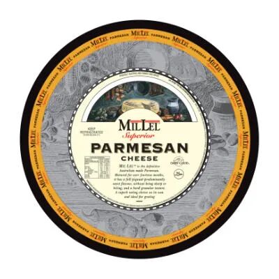 Cheese**Parmesan Wheel Random Weight Mil Lel Superior
