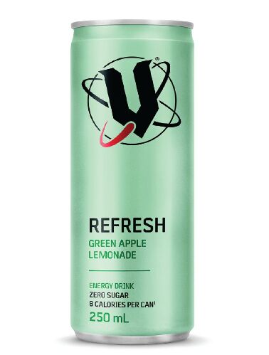 Drink, Refresh Green Apple Lemonade 24x250ml V Energy Drink