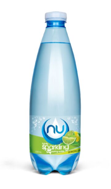 Water, Sparkling Lemon Lime Natural Spring 12x500ml Nu-Pure (GF) (H) (VG)