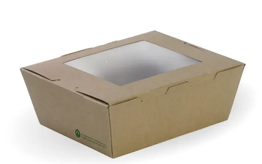 BioBoard**Window Lunch Box 1250ml (200 sleeves) Biopak