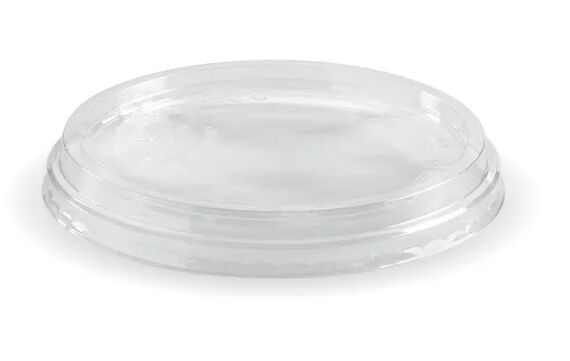 Lids to Suit Round Clear Biobowl FLAT 240ml-960ml (50) BioPak