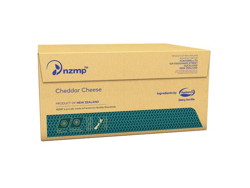 Cheese**Tasty Cheddar (Age 7-12) Block NZMP 20Kg (GF) (H)