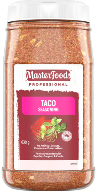 Seasoning**Taco 630gm Masterfoods
