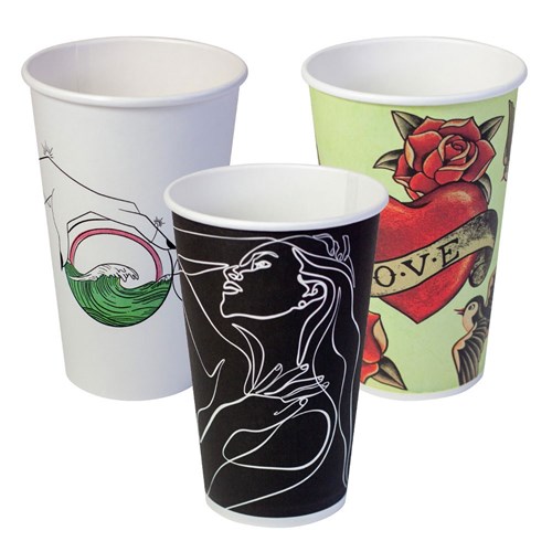 Cups, Coffee Single Wall Ink Series 16oz (1000) Envirochoice