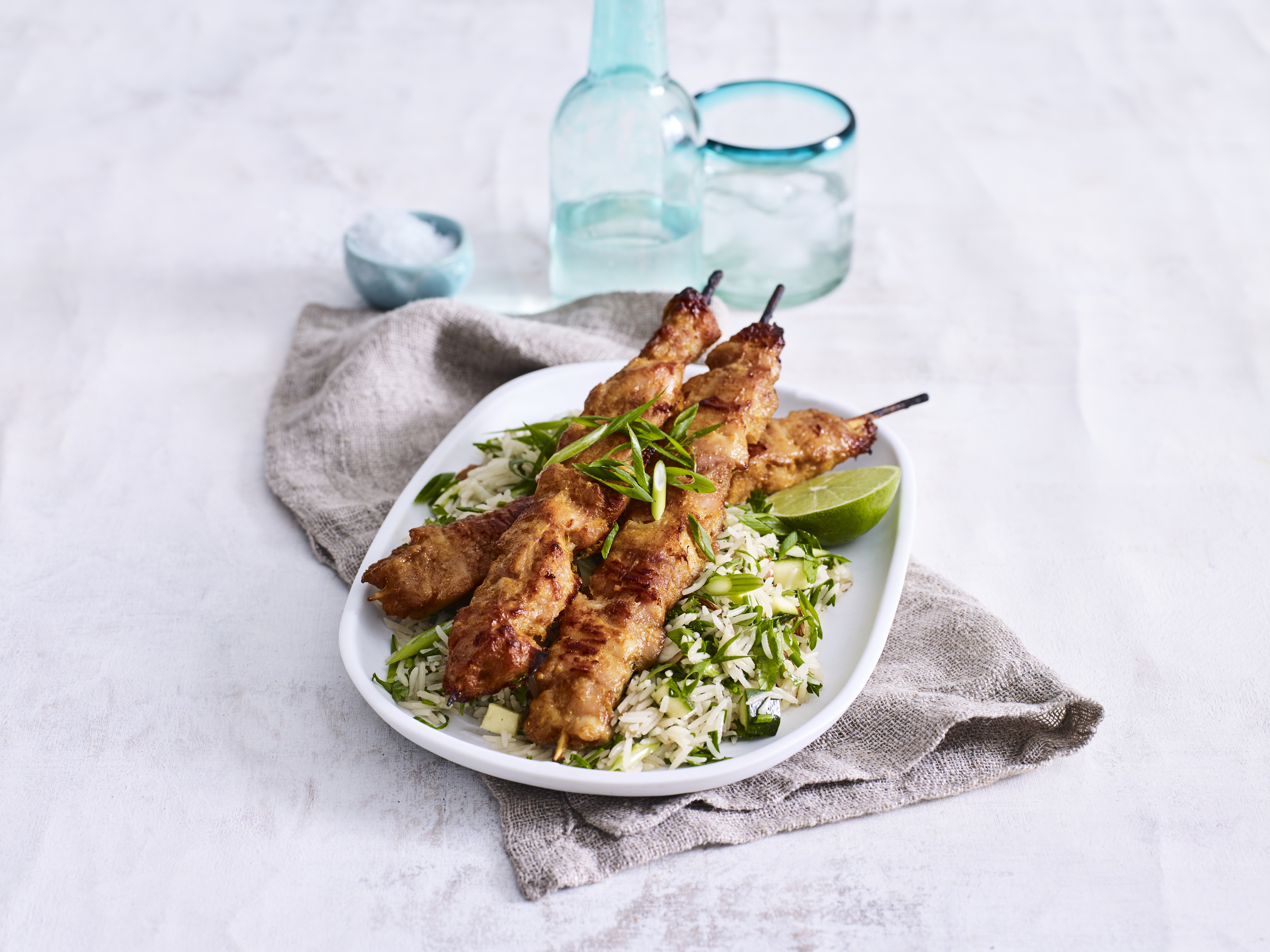 Kebabs, Chicken Peanut Free Satay, 48x100gm Steggles (H)