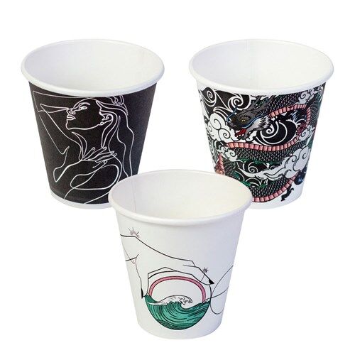 Cups**Coffee Single Wall Ink Series 8oz (1000) Envirochoice