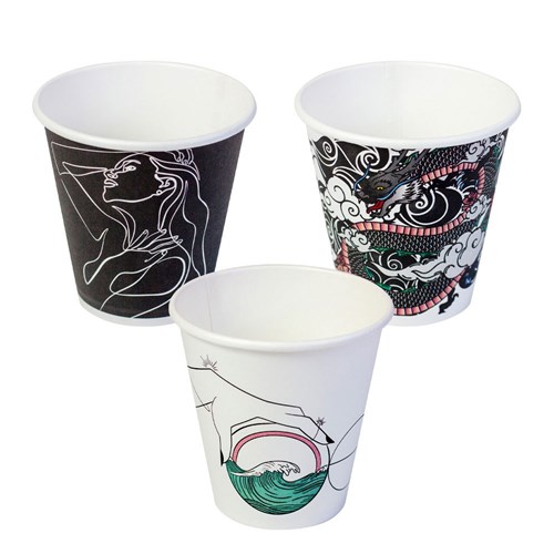 Cups, Coffee Single Wall Ink Series 8oz (1000) Envirochoice