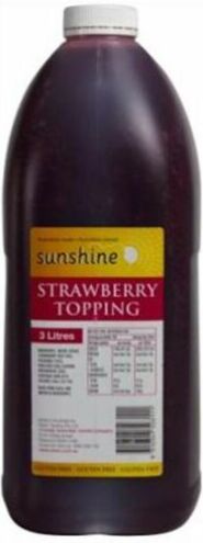 Milk Flavour, Strawberry 3lt Sunshine