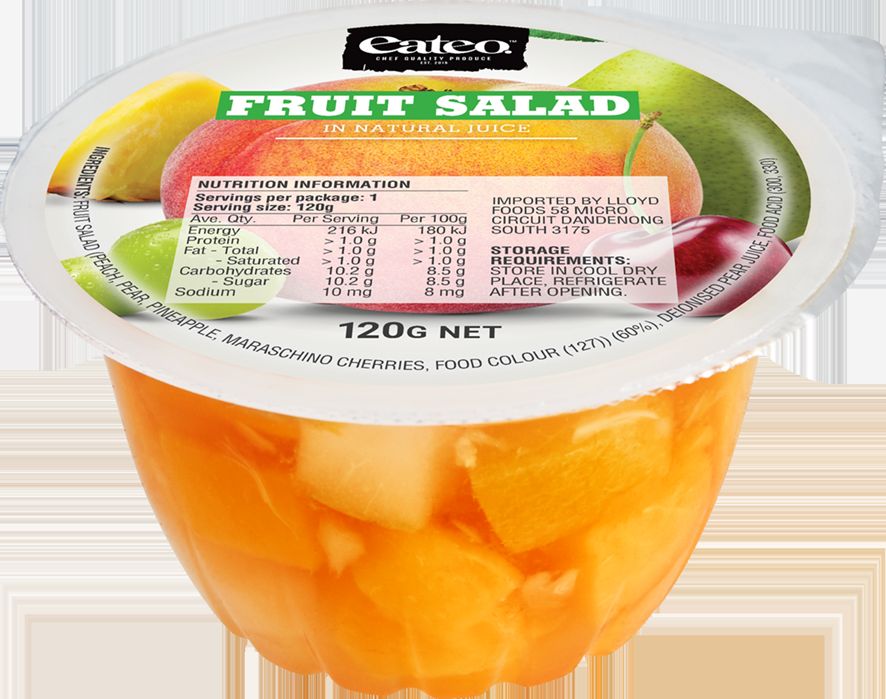 Fruit Cup**Fruit Salad 48x120g Eateo