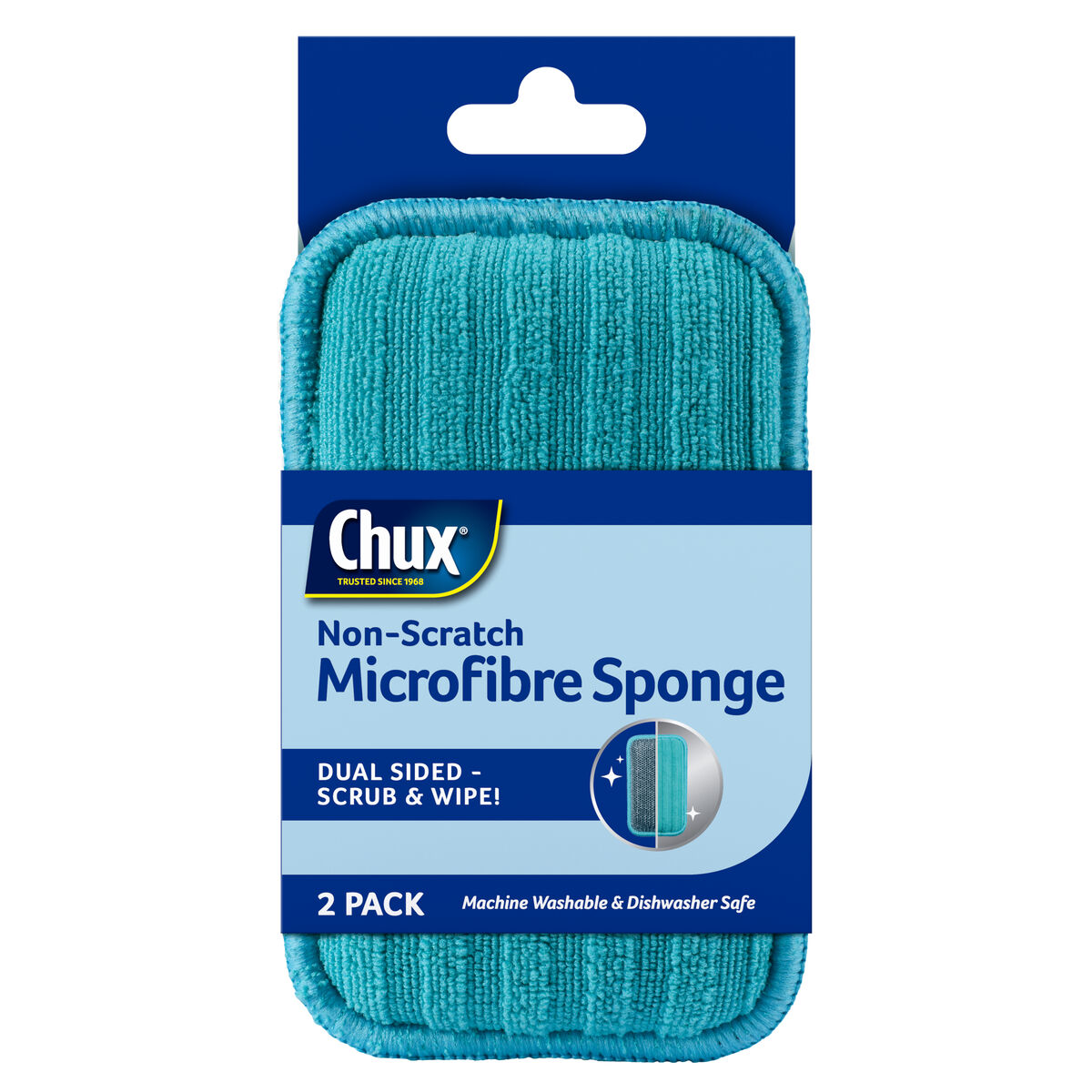 Microfibre, Sponge Non-Scratch 2pk Chux