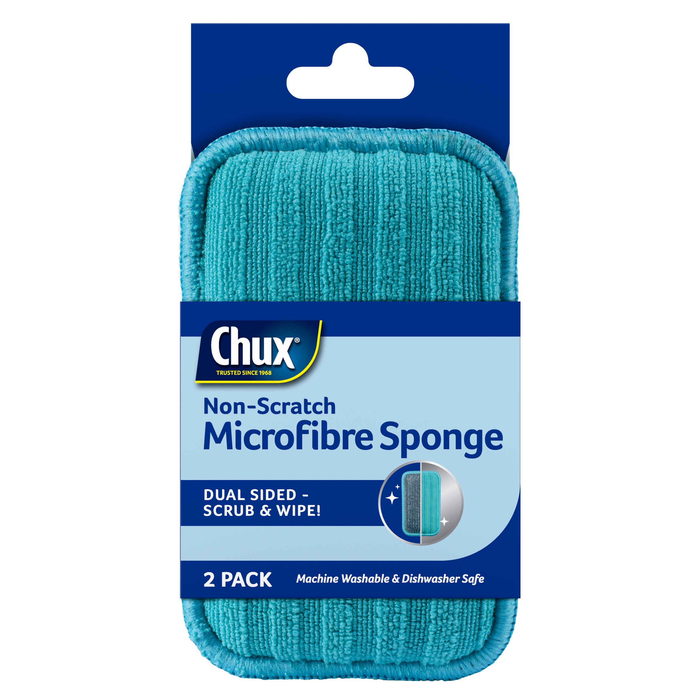 Microfibre, Sponge Non-Scratch 2pk Chux