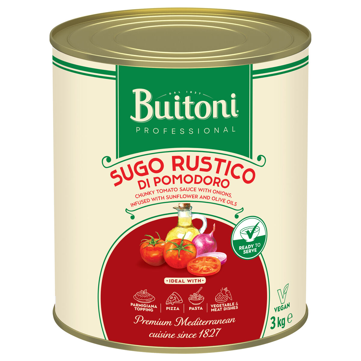 Pasta Sauce, Rich Tomato (Sugo Di Pomodoro Rustico) 3kg Buitoni (VG)
