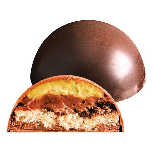 Desserts, Les Domes Pistachio with Dark Chocolate 18x100g La Rose Noire