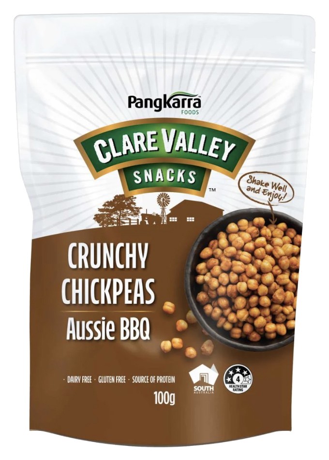 Chickpeas**Crunchy Aussie BBQ 8x100g, Pangkarra
