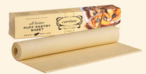 Pastry, Puff Butter Sheets 5x500g Careme