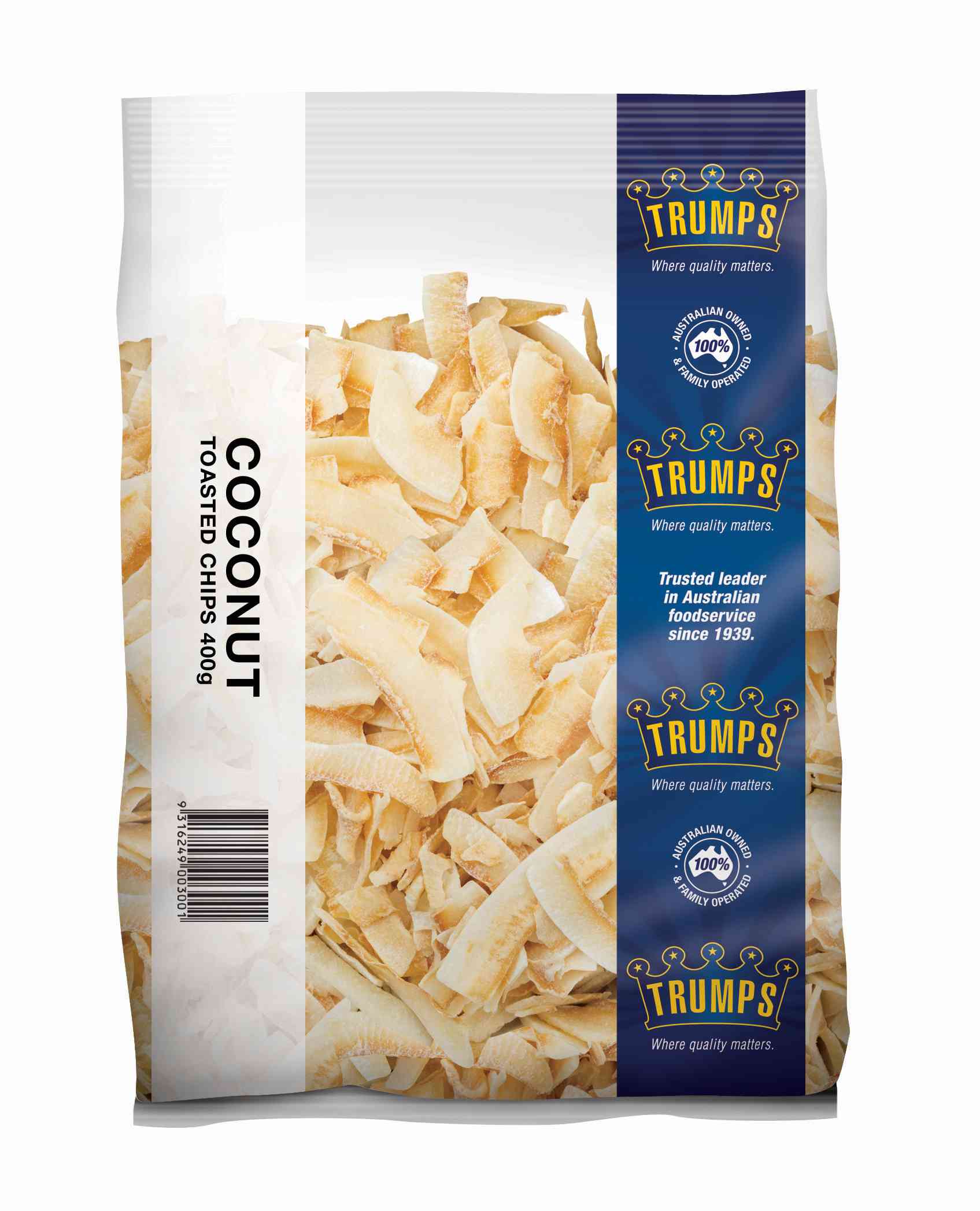 Coconut, Chips Toasted 400g Trumps