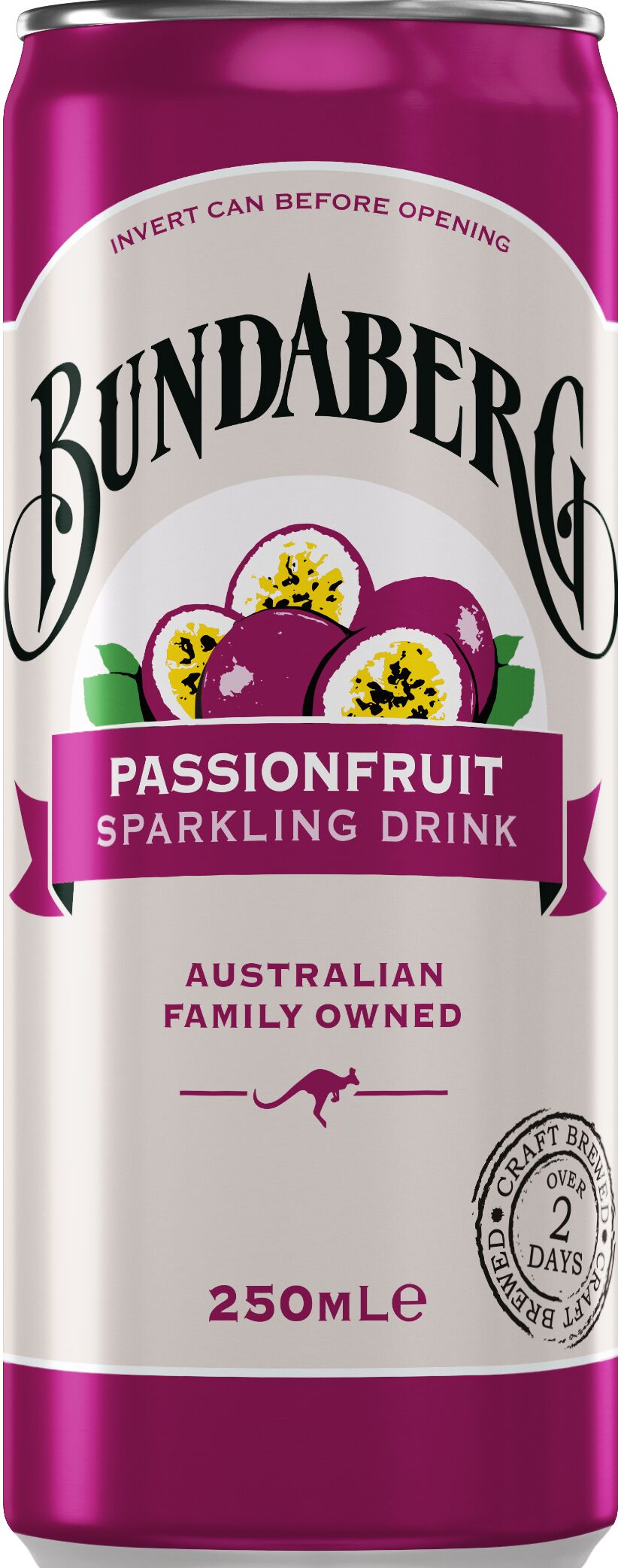 Drink, Passionfruit 24x250ml Can Bundaberg (H)(V)