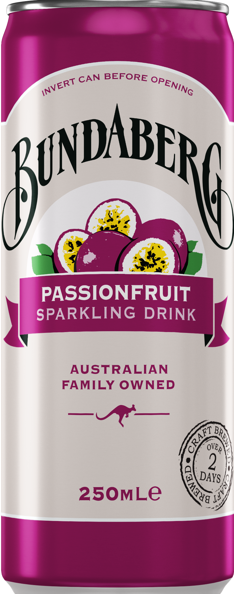 Drink, Passionfruit 24x250ml Can Bundaberg (H)(V)