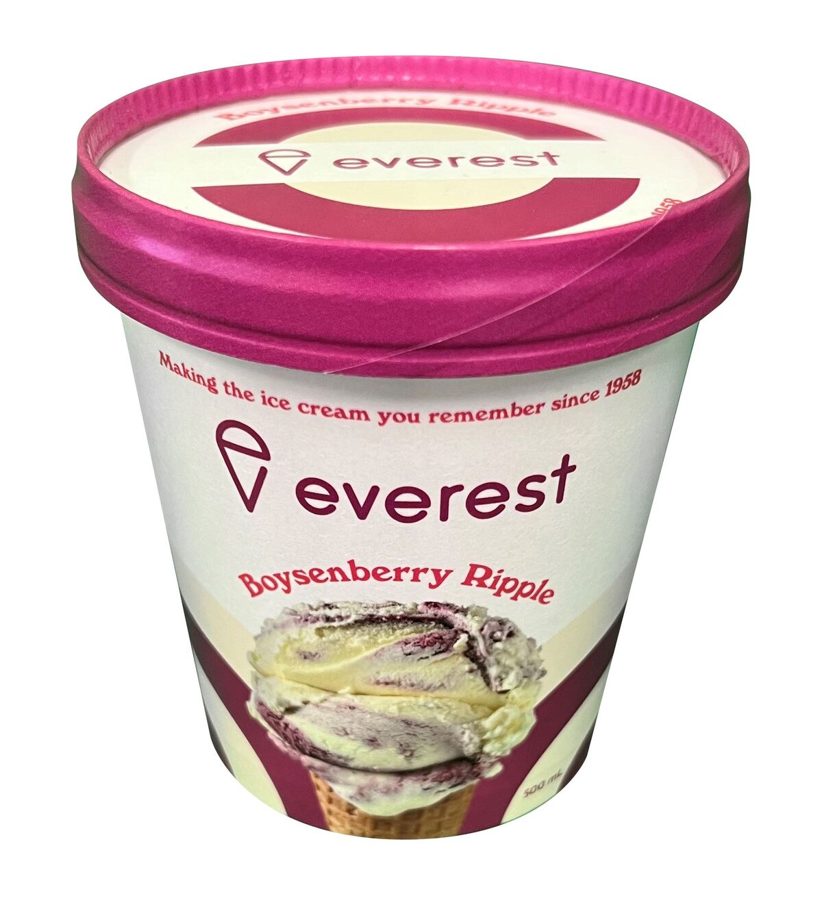 Ice Cream**Boysenberry Twist 6x500ml Everest (H)