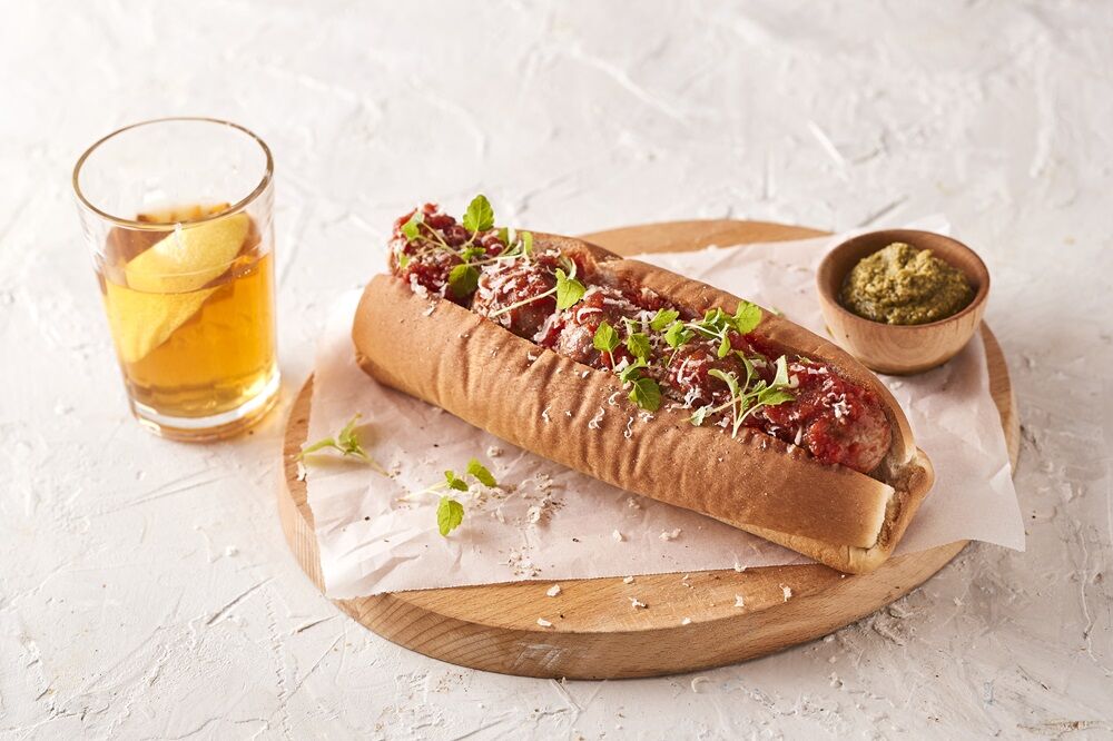 Rolls, Hot Dog 9″ Plain Top Cut 6pk (2405) Tip Top (VG) (H)